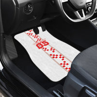 Custom Croatia Football 2026 Car Mats Hrvatska Vatreni Checkerboard Style