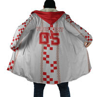 Custom Croatia Football 2026 Cloak Hrvatska Vatreni Checkerboard Style
