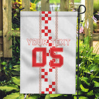 Custom Croatia Football 2026 Garden Flag Hrvatska Vatreni Checkerboard Style