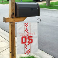Custom Croatia Football 2026 Garden Flag Hrvatska Vatreni Checkerboard Style