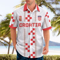 Custom Croatia Football 2026 Hawaiian Shirt Hrvatska Vatreni Checkerboard Style