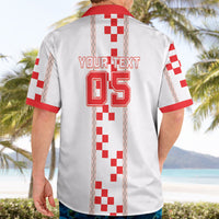 Custom Croatia Football 2026 Hawaiian Shirt Hrvatska Vatreni Checkerboard Style