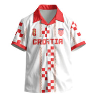 Custom Croatia Football 2026 Kid Hawaiian Shirt Hrvatska Vatreni Checkerboard Style