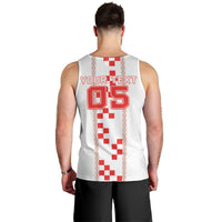 Custom Croatia Football 2026 Men Tank Top Hrvatska Vatreni Checkerboard Style