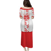 Custom Croatia Football 2026 Puletasi Hrvatska Vatreni Checkerboard Style