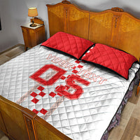 Custom Croatia Football 2026 Quilt Bed Set Hrvatska Vatreni Checkerboard Style