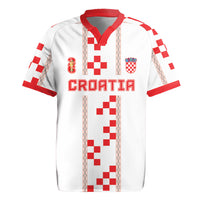 Custom Croatia Football 2026 Rugby Jersey Hrvatska Vatreni Checkerboard Style