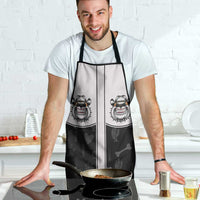 Cowdog Apron Cowboy Bulldog Retro Western Yoke - Wonder Print Shop