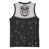 Cowdog Basketball Jersey Cowboy Bulldog Retro Western Yoke - Wonder Print Shop