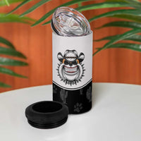 Cowdog 4 in 1 Can Cooler Tumbler Cowboy Bulldog Retro Western Yoke - Wonder Print Shop