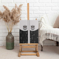 Cowdog Canvas Wall Art Cowboy Bulldog Retro Western Yoke - Wonder Print Shop