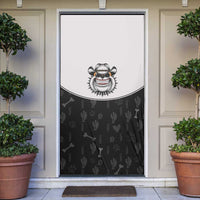 Cowdog Door Cover Cowboy Bulldog Retro Western Yoke - Wonder Print Shop