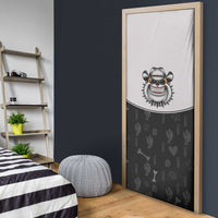 Cowdog Door Cover Cowboy Bulldog Retro Western Yoke - Wonder Print Shop