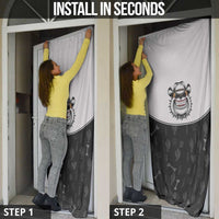 Cowdog Door Cover Cowboy Bulldog Retro Western Yoke - Wonder Print Shop