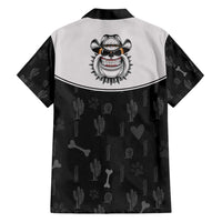 Cowdog Family Matching Short Sleeve Bodycon Dress and Hawaiian Shirt Cowboy Bulldog Retro Western Yoke - Wonder Print Shop