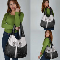 Cowdog Grocery Bag Cowboy Bulldog Retro Western Yoke - Wonder Print Shop