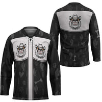 Cowdog Hockey Jersey Cowboy Bulldog Retro Western Yoke - Wonder Print Shop