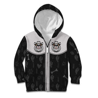 Cowdog Kid Hoodie Cowboy Bulldog Retro Western Yoke - Wonder Print Shop