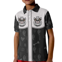 Cowdog Kid Polo Shirt Cowboy Bulldog Retro Western Yoke - Wonder Print Shop