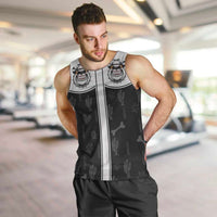 Cowdog Men Tank Top Cowboy Bulldog Retro Western Yoke - Wonder Print Shop