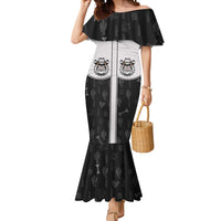 Cowdog Mermaid Dress Cowboy Bulldog Retro Western Yoke - Wonder Print Shop