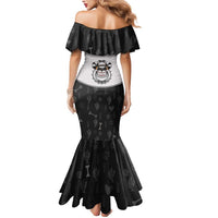 Cowdog Mermaid Dress Cowboy Bulldog Retro Western Yoke - Wonder Print Shop