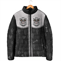 Cowdog Padded Jacket Cowboy Bulldog Retro Western Yoke - Wonder Print Shop