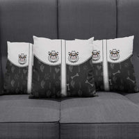 Cowdog Pillow Cover Cowboy Bulldog Retro Western Yoke - Wonder Print Shop