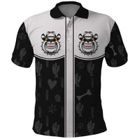 Cowdog Polo Shirt Cowboy Bulldog Retro Western Yoke - Wonder Print Shop