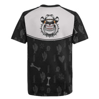 Cowdog Rugby Jersey Cowboy Bulldog Retro Western Yoke - Wonder Print Shop