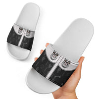 Cowdog Slide Sandals Cowboy Bulldog Retro Western Yoke - Wonder Print Shop