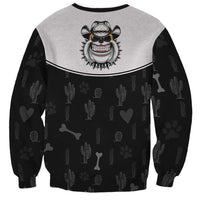 Cowdog Sweatshirt Cowboy Bulldog Retro Western Yoke - Wonder Print Shop