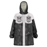 Cowdog Wearable Blanket Hoodie Cowboy Bulldog Retro Western Yoke - Wonder Print Shop