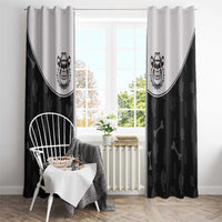 Cowdog Window Curtain Cowboy Bulldog Retro Western Yoke - Wonder Print Shop