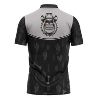 Cowdog Zipper Polo Shirt Cowboy Bulldog Retro Western Yoke - Wonder Print Shop