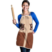 Cowdog Apron Cowboy Patriotic Labrador Western Yoke - Wonder Print Shop