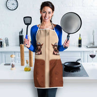 Cowdog Apron Cowboy Patriotic Labrador Western Yoke - Wonder Print Shop