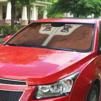 Cowdog Auto Sun Shade Cowboy Patriotic Labrador Western Yoke - Wonder Print Shop