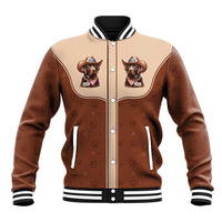 Cowdog Baseball Jacket Cowboy Patriotic Labrador Western Yoke - Wonder Print Shop