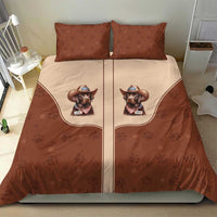 Cowdog Bedding Set Cowboy Patriotic Labrador Western Yoke - Wonder Print Shop