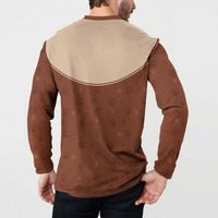 Cowdog Button Sweatshirt Cowboy Patriotic Labrador Western Yoke - Wonder Print Shop