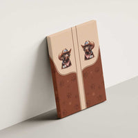 Cowdog Canvas Wall Art Cowboy Patriotic Labrador Western Yoke - Wonder Print Shop