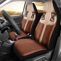 Cowdog Car Seat Cover Cowboy Patriotic Labrador Western Yoke - Wonder Print Shop