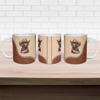 Cowdog Ceramic Mug Cowboy Patriotic Labrador Western Yoke - Wonder Print Shop