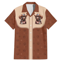 Cowdog Family Matching Mermaid Dress and Hawaiian Shirt Cowboy Patriotic Labrador Western Yoke - Wonder Print Shop