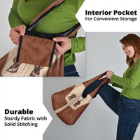 Cowdog Grocery Bag Cowboy Patriotic Labrador Western Yoke - Wonder Print Shop