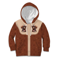 Cowdog Kid Hoodie Cowboy Patriotic Labrador Western Yoke - Wonder Print Shop