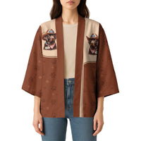 Cowdog Kimono Cowboy Patriotic Labrador Western Yoke - Wonder Print Shop