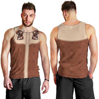 Cowdog Men Tank Top Cowboy Patriotic Labrador Western Yoke - Wonder Print Shop