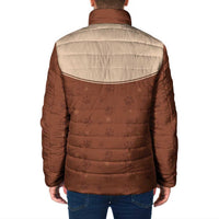 Cowdog Padded Jacket Cowboy Patriotic Labrador Western Yoke - Wonder Print Shop